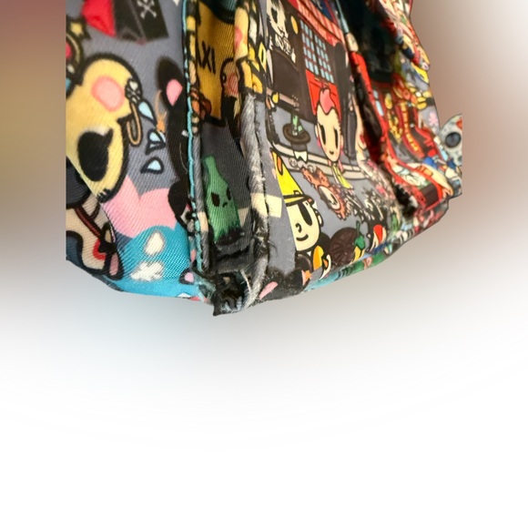 Tokidoki City Scene Backpack Multicolor Nylon Kawaii Bag Broken Zipper Read - Picture 2 of 12